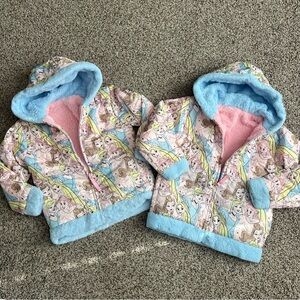 Disney Princess Patterned Jacket with Blue and Pink Accents